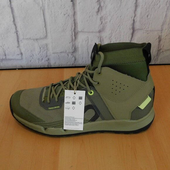 Men's Five Ten 5.10 Trailcross Mid Pro Flat Shoes Green Black GY5121 Size 10 - Picture 4 of 9